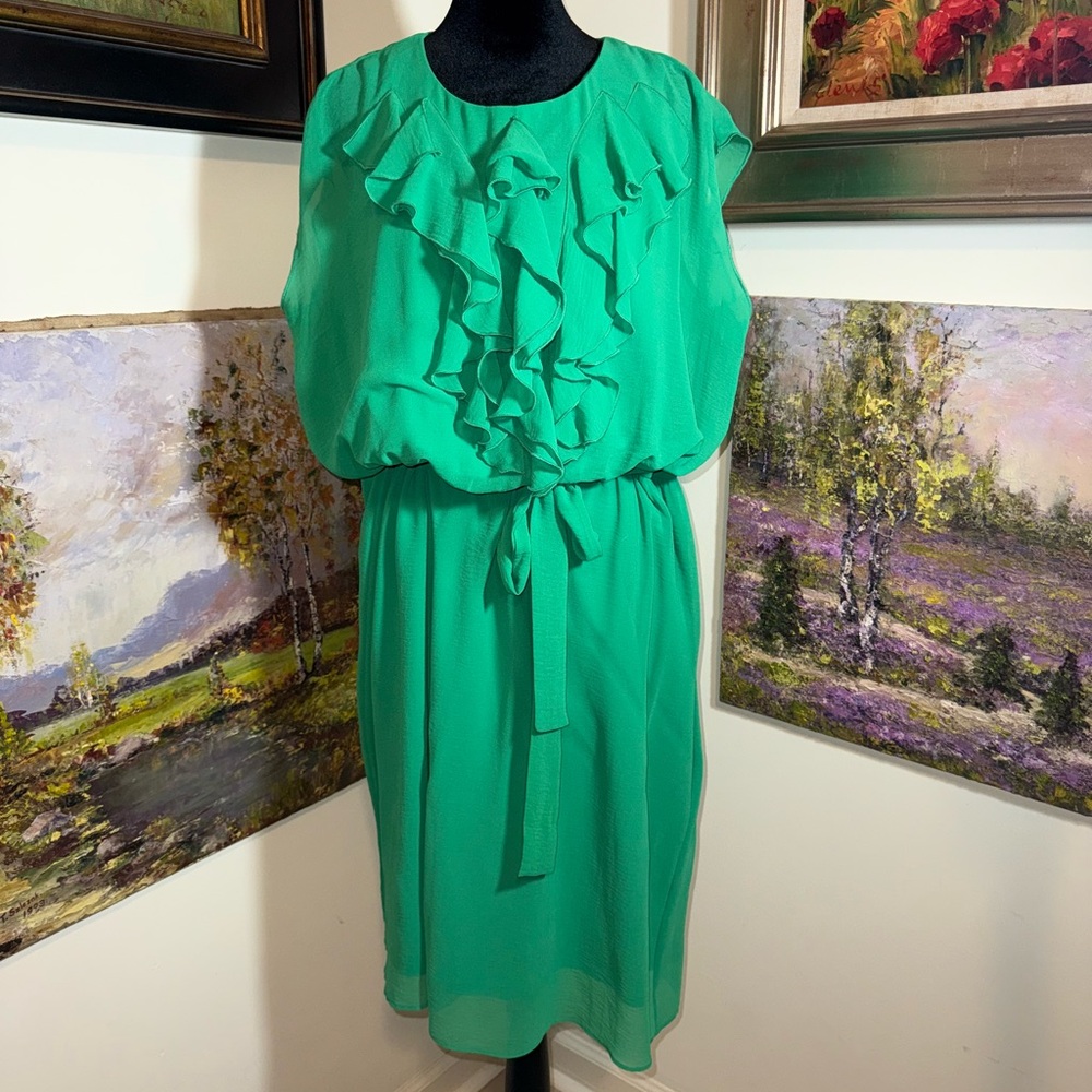 🐠 Emma & Michele Vibrant Green dress
